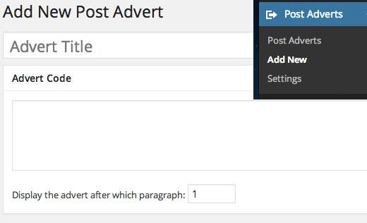 Insert Post Ads