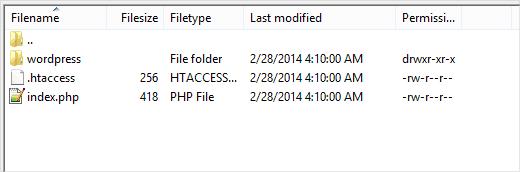 Root directory containing WordPress in a Subdirectory Root directory containing WordPress in a Subdirectory