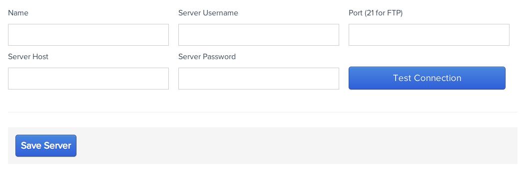 FTPloy Server Configuration