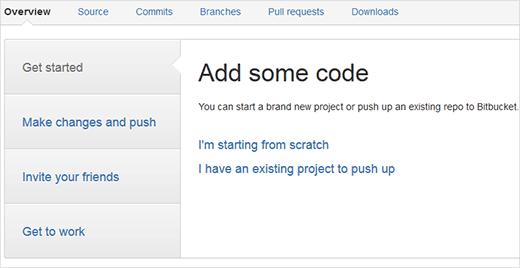 BitBucket new blank repository BitBucket new blank repository