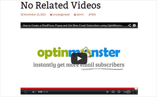 Turn off related YouTube videos in WordPress Turn off related YouTube videos in WordPress