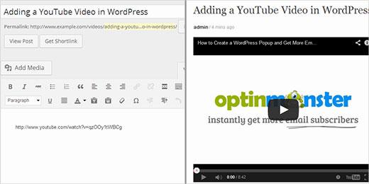 Adding a YouTube Video in WordPress Adding a YouTube Video in WordPress
