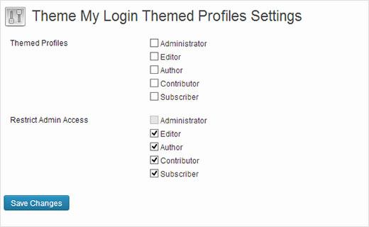 Enabling Themed Profiles Enabling Themed Profiles