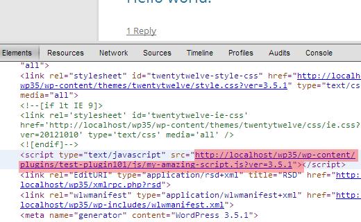 Finding source of a script in WordPress