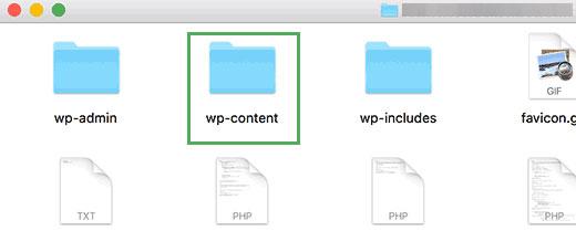 WordPress站点根目录中的wp-content文件夹 WordPress站点根目录中的wp-content文件夹
