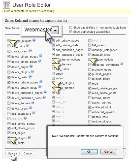 Update Roles in User Role Manager Update Roles in User Role Manager