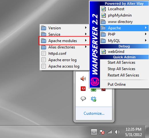 WAMP Apache Modules WAMP Apache Modules