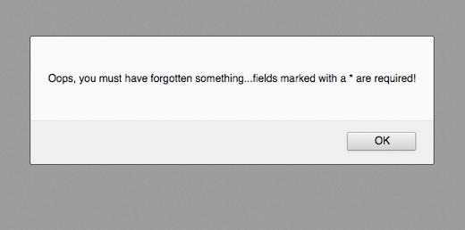 Gravity Forms Error Message Gravity Forms Error Message