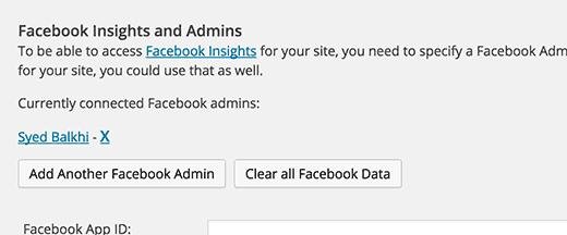 Facebook insights admin user added to WordPress SEO Facebook insights admin user added to WordPress SEO