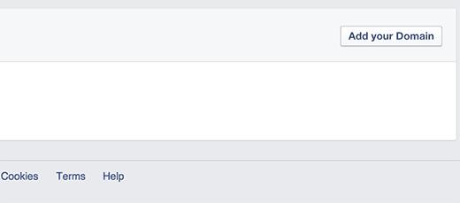 Adding your domain to Facebook Insights Adding your domain to Facebook Insights