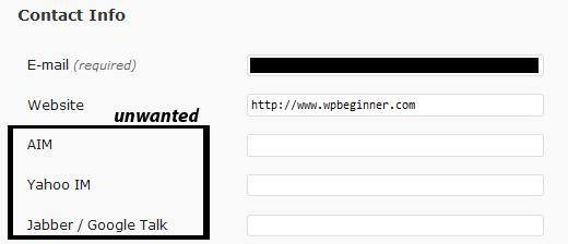 How to Remove Default Author Profile Fields in WordPress