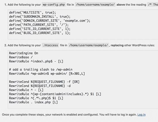 Add code to wp-config and .htaccess files Add code to wp-config and .htaccess files