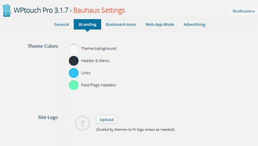 Change theme colors and upload custom logo from branding screen Change theme colors and upload custom logo from branding screen