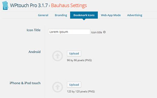 Add bookmark icons for mobile devices Add bookmark icons for mobile devices