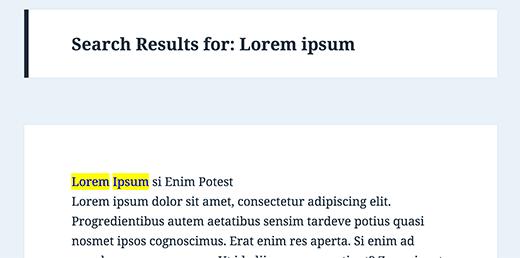 Highlighting search terms in WordPress search results Highlighting search terms in WordPress search results