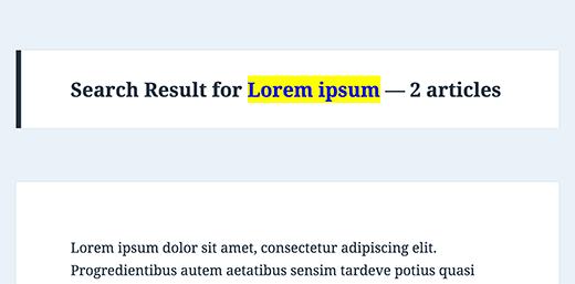 Displaying search term and result count in WordPress search Displaying search term and result count in WordPress search