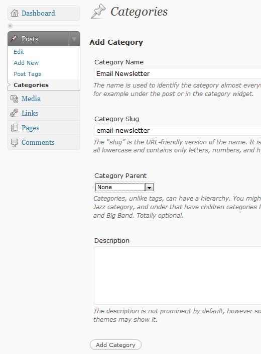 Add a New Category
