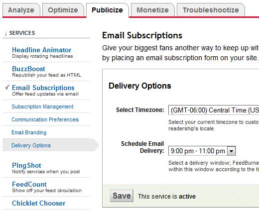 Delivery Options