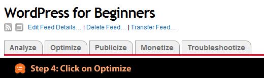 Step 4 - Click on Optimize