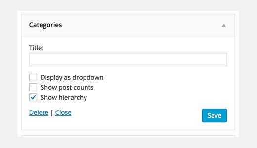 Showing child and parent categories in WordPress sidebar Showing child and parent categories in WordPress sidebar