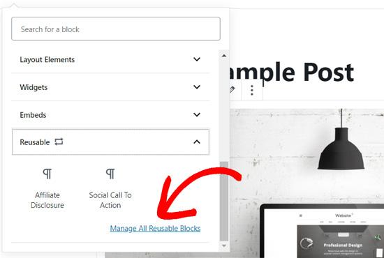 Manage all reusable blocks in Gutenberg Manage all reusable blocks in Gutenberg