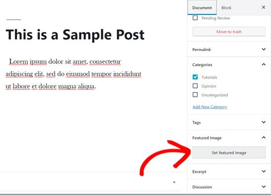 Featured image meta box in WordPress Featured image meta box in WordPress