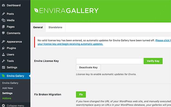 Envira Gallery license