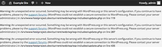 WordPress中的安全连接错误