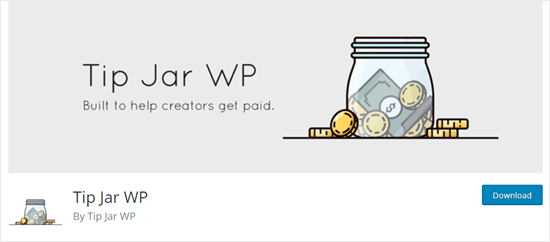 WordPress 网站上的 Tip Jar WP 插件