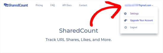 SharedCounts.com account verified