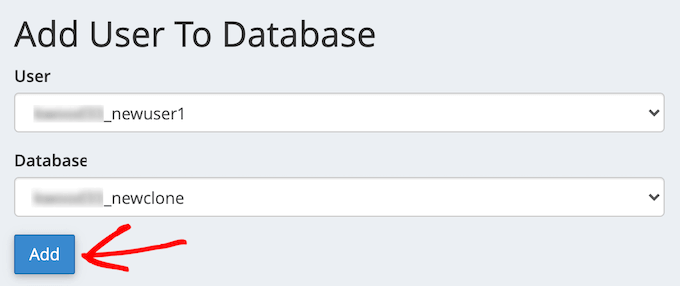添加新用户到数据库