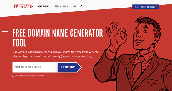 Blogtyrant 博客名称生成器 Blogtyrant 博客名称生成器