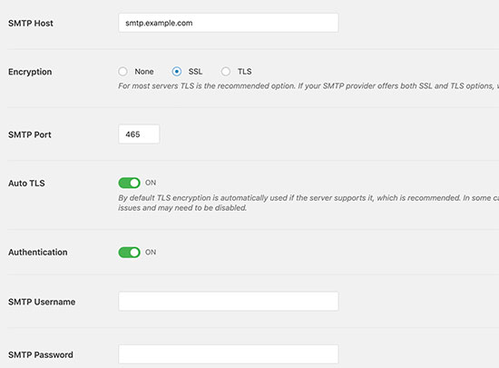 其他 SMTP 供应商