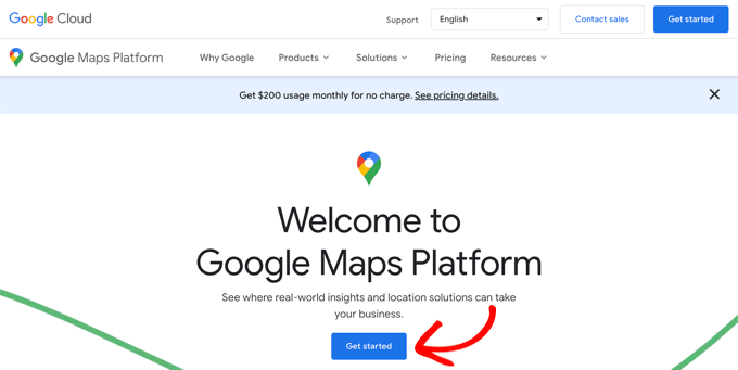 欢迎使用 Google 地图平台