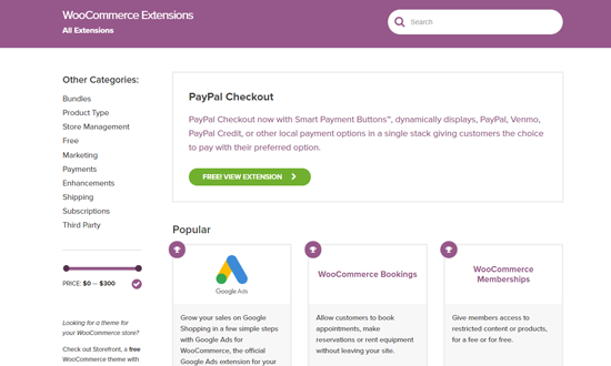 WooCommerce 扩展 WooCommerce 扩展