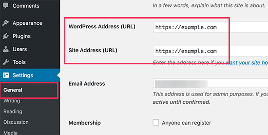 WordPress 网址设置