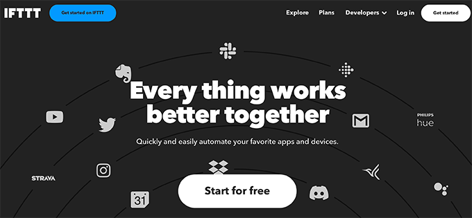 IFTTT 注册 IFTTT