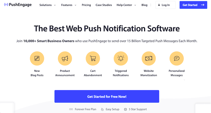 推动参与 PushEngage 推送通知软件