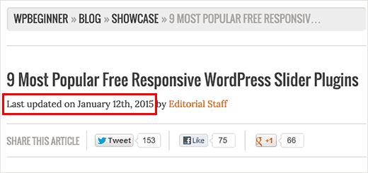 Sowing last updated date in WordPress Sowing last updated date in WordPress