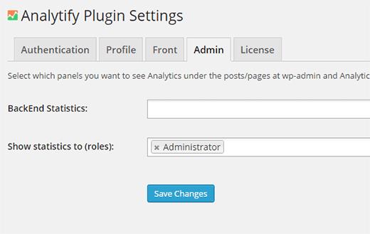 Control who can view Analytics reports in WordPress admin area Control who can view Analytics reports in WordPress admin area