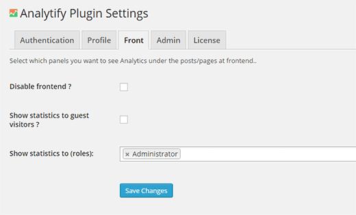 Control who can view statistics on frontend of your WordPress site Control who can view statistics on frontend of your WordPress site