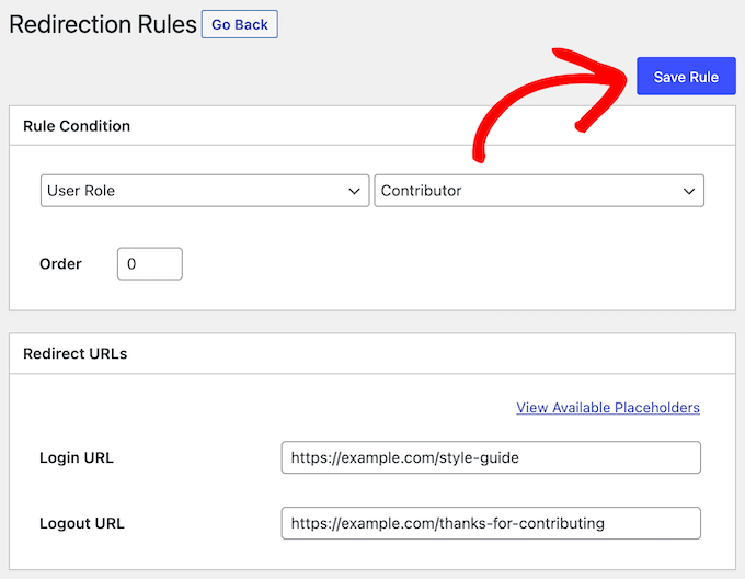 添加用户角色登录和注销 URL