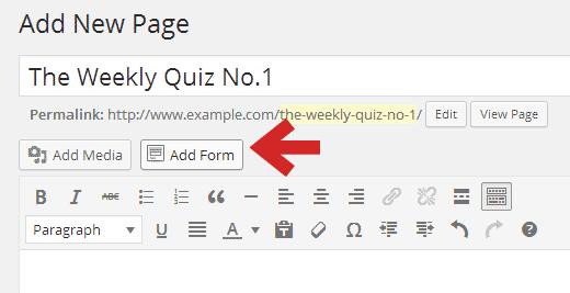 Adding Quiz to your WordPress posts or pages