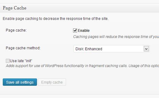 Setting up Page Cache in W3 Total Cache for WordPress Setting up Page Cache in W3 Total Cache for WordPress