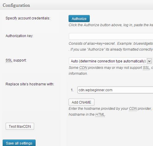 Entering MaxCDN API key and setting up hostname in W3 Total Cache Entering MaxCDN API key and setting up hostname in W3 Total Cache