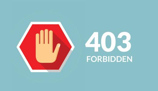 如何修复WordPress中的403禁止错误
