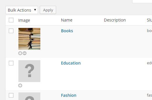 Adding categort icons Adding category icons
