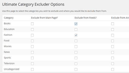 Exclude specific categories from RSS feed in WordPress Exclude specific categories from RSS feed in WordPress