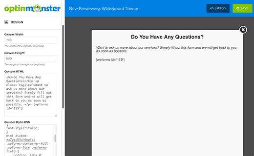 Adding custom CSS and HTML to canvas optin Adding custom CSS and HTML to canvas optin