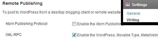 Enable XML-RPC in WordPress Enable XML-RPC in WordPress
